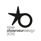 Etiqueta L'Observeur du design de 2015