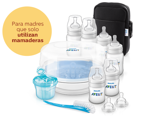 Básicos de alimentación con mamadera: mamaderas, esterilizador a vapor Philips Avent