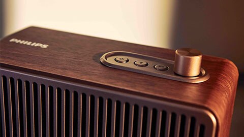 Parlantes Bluetooth Philips vintage de diseño retro con radio - TAVS700