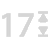 Icono de 17 posiciones de longitud con bloqueo