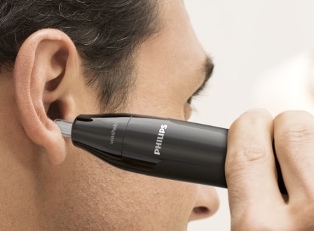 Cerebro Polvoriento Precaución Recortador para nariz, orejas y cejas Series 3000 | Philips