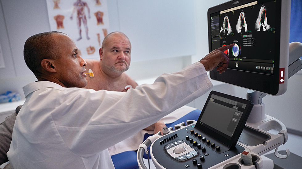 Transcend Plus Ultrasound system in use